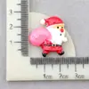 Accesorios Navideños Accesorios de Resina Pegamento de Crema Casero Árbol de Navidad Muñeco de Nieve Anciano Funda para Teléfono Móvil Imán para Refrigerador DIY Material