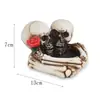 Cenicero Calavera Personalidad Decoración del Hogar Calavera de Resina Decoración de Personalidad Regalo de Halloween Calavera