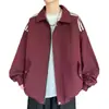 Transfronteiriça Nova Transfronteiriça Jaqueta Primavera e Outono Masculina Moda Tendência Casual Versátil Casaco Lapela Jovem Top