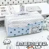 2026 Nuevo Estuche de Lápices Estilo Japonés con Lunares y Gatito Caja de Papelería de Alto Valor Gran Capacidad Papelería Fresca de Nicho para Estudiantes