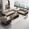 Conjunto de sofás de escritório sofá de escritório recepção de negócios conjunto completo de alta qualidade combinação de sofá e mesa de centro