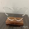 Amazon Transfronterizo Nuevo Producto Rompecabezas Acrílico Transparente Irregular Embrión Blanco Adornos Artesanales de Escritorio para el Hogar