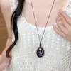 Collar Colgante Irregular Hueco Degradado para Mujer, Diseño Único, Cadena Larga para Suéter, Accesorio de Moda Versátil