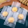 Bolsas Translúcidas Escarchadas Selladas a Máquina, Bolsas para Empaque de Productos Horneados, Bolsas para Empaque de Pasteles de Luna, Bolsas de Plástico para Pastelería de Copos de Nieve, Bolsas Autoadhesivas