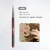 Produto Novo Transfronteiriço Conjunto de Canetas para Nail Art Tinta Vinho com 9 Peças Suporte de Acrílico para Canetas Conjunto de Canetas para Nail Art com Cerdas de Nylon