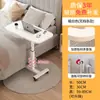 Mesa lateral de sofá, móvel e com altura ajustável, mesa de cabeceira, escrivaninha para sala de estar, escrivaninha para quarto, prateleira de armazenamento de cabeceira