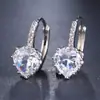 Aretes de Zirconia Corazón para Mujer Temperamento Coreano Personalidad Casual Modernos Estudiantes Bosque Fresco Celebridad de Internet Fd24679717