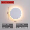 Lámpara de Dormitorio al por Mayor Transfronteriza Lámpara de Mesita de Noche Estilo Nórdico Lámpara Simple para Sala de Estar Sensor LED Lámpara de Pared Redonda Lámpara de Pared Interior