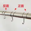 Gancho clip redondo de acero inoxidable 304, clip en forma de S para cocina, gancho para toalla de baño, clip para colgar tocino, gancho antideslizante
