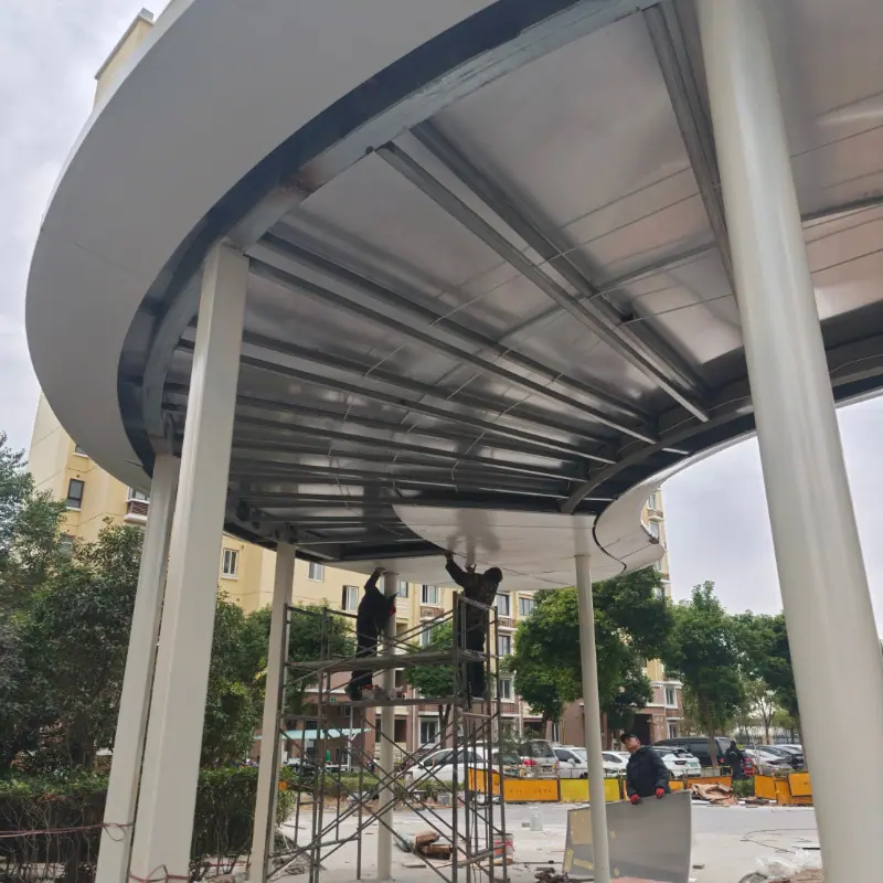 本地金属廊架