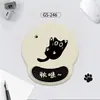 Mouse Pad de Pulso de Gato Fofo Apoio de Mão de Silicone Simples para Escritório Almofada de Pulso Espessa Estéreo 3D Prevenção de Dor na Mão do Mouse