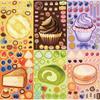 8 adesivos originais de sobremesa que mudam de cor DIY capa de celular pintura de parede decoração de caderno de desenho atacado ins