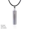 Collar Cilíndrico de Cristal Natural de 30 mm Estilo Minimalista Europeo y Americano Transfronterizo Colgante de Piedra Preciosa Cilíndrica Tallada de Ágata en Bruto