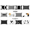 Almohada Cuadrada Personalizada con Texto, Almohada Estilo Ins, Cojín Impreso Simple y Lindo, Funda de Cojín para Cabecera de Cama o Sofá, Cuadrado