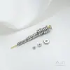 Separador Venta al por Mayor Fuerte Retención de Color Relleno de Oro de 14K Redondo Aplanado Separador de Cuentas Sueltas Pulsera DIY Joyería Joyería con Cuentas Accesorios