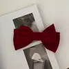 Pinza de resorte roja de lazo de alta calidad otoño e invierno Corea del Sur cuerda para el pelo de alta calidad accesorios para el cabello franceses de lujo ligero para mujer