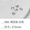 Cristales para Uñas con Base Puntiaguda Rhinestones Cristales de Vidra Transparente Blanco Corazón Rosa Cuadrado Irregular Hacha para Uñas Accesorios de Rhinestone