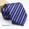 Moda masculina casual de negócios para trabalho gravata jacquard com flechas de fio de poliéster atacado de pontos