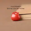 Bolsa de arena roja de alta calidad, accesorios para joyería, cinabrio natural, bolsa de dinero, material DIY hecho a mano, accesorios, adornos colgantes para bebé