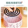 Porta incienso para mosquitos con tapa, anti-quemaduras y a prueba de fuego, uso doméstico creativo, con cenicero, quemador de incienso de arte de hierro para espirales de sándalo para mosquitos