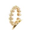 Anillo de calavera cruzada vintage de imitación de plata tailandesa para mujer, estilo punk, moderno y moderno.