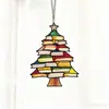 Nuevo Colgante Decorativo Plano de Acrílico Transfronterizo para Festival Navideño Adorno para Árbol de Navidad Decoraciones Navideñas para el Hogar