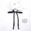Corbata sin nudo de color puro para uniforme jk Corbata de uniforme de marinero versátil Accesorios lindos para chicas Cinta de color puro Xiaowu