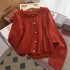 Estilo coreano Primavera y Otoño nueva ropa de exterior puro deseo dulce suave viento perezoso suelto tejido cárdigan suéter abrigo superior para mujeres
