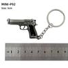 Pingente Mini 1911 Liga GLOCK Modelo P92 G17 Chaveiro Revólver Sand Eagle 5cm