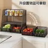 Estante de Almacenamiento de Verduras para Encimera de Cocina Cesta de Verduras de Mesa Estante para Platos sobre Estufa Cesta de Almacenamiento de Frutas y Verduras Multicapa
