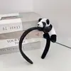 Diadema de felpa antideslizante para mujer, diadema para el pelo, accesorios para el pelo, máscara facial de dibujos animados linda nueva