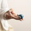 Set de 3 Piezas de Creativos y Lindos Sostenedores de Palillos de Cerámica de Pez Globo Sólidos, Reposapalillos y Piezas Decorativas para Restaurantes Japoneses de Sushi
