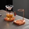 Accesorios estante para fugas de té de pera taza de presentación filtro de té filtro de té integrado juego de té compartimento de té embudo estante colador de té