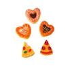 Juguetes de comida realistas de resina, incluyendo pasteles en forma de corazón, pizzas y decoraciones de crema, para zapatos en miniatura DIY, accesorios para fundas de teléfono y decoraciones