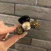 Design de Luxo Leve Senso de Contas Brilho Diamante Acrílico Pequeno Grampo de Cabelo Moda Versátil Meio Preso Grampo de Cabelo Grampo de Franja Parte de Trás da Cabeça