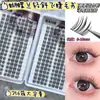 Pestañas Yingmeijia Phalaenopsis Pestañas Postizas Anguladas de Alta Calidad Estilo Europeo y Americano para Injerto Ojos de Cómics Tridimensionales Racimo Individual Grueso