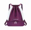 Bolsa de natación con logo personalizable de alta calidad, separada para seco y mojado, mochila con cordón con compartimento para zapatos, bolsa para baile latino