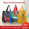 Pp Saco tecido personalizado lixo doméstico Triagem Reciclagem saco plástico revestido cor impressão saco tecido conjunto de três peças