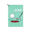 Toalla de golf de microfibra con textura de gofre, transfronteriza, con clip de mosquetón, diseño impreso, altamente absorbente y personalizable con tu propia imagen
