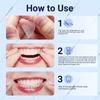 Cross-border clareamento dente pasta de dente branca para remover escama de dente amarela 7D clareamento beleza branca pasta de dente 21 pares pasta seca vendas diretas da fábrica