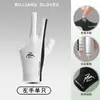 Nuevo Guante de Billar de Tres Dedos Elástico Alto Sin Costuras Antideslizante Absorbente de Sudor Negro Ocho Guantes para Mesa de Snooker Tenis de Mesa Guantes de Billar