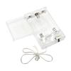 Procesamiento y personalización de No. Caja de Batería Transparente de 5 Compartimentos para 3 Pilas con Tapa e Interruptor 4.5V No. 5 Caja de Batería para Cadena de Luces de Tres Celdas