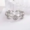 Nuevo Diseño de Nicho Sentido Redondo Diamante Apertura Anillo Moneda Wangcai Anillo de Moda para Niña Transfronterizo Europeo y Americano