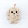 Chaveiro pingente fofo de filhote de urso de pelúcia, broche para bolsa, acessório de cabelo, joias DIY feitas à mão, acessórios de vestuário, atacado