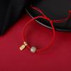 Pulsera Marca Hetian Yufu Cuerda Roja para Niña Cuentas de Transferencia Cuerda Tejida ins Diseño Nicho Novia Pareja
