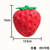 TikTok Transfronterizo Rebote Lento Fresa Grande Modelo de Fruta Simulado Decoración Juguete para Aliviar el Estrés