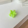 Estrela com gelo doce transparente sentimento rosa verde ovo flor clipe tubarão clipe doce fresco franja grampo de cabelo cocar