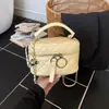 Bolsa de moda estilo coreano, bolsa de mão de alto valor, modelo novo tendência verão 2026, bolsa de corrente cor sólida, bolsa de ombro e transversal