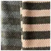 Tejido de mezcla de lana a rayas para sudaderas de punto de otoño e invierno, vestidos de mujer, pantalones de pierna ancha y conjuntos de ropa