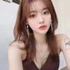 Brincos de franja coreanos ins de Dongdaemun moda feminina famosos da internet brincos versáteis temperamento brincos simples de personalidade-